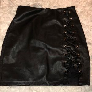 Leather skirt